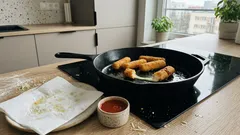 Paluszki serowe z patelni: 4 składniki i detal, który robi różnicę