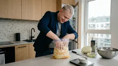 Kapusta kiszona w 48 godzin w worku: prosty trik, który zaskakuje chrupkością