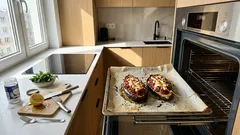 Bakłażanowe łódeczki z pomidorowym farszem i serem: prosty trik, by nadzienie nie puściło wody