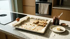 Paski z kruchego ciasta z powidłami i kruszonką – prosty przepis i trik, który robi różnicę